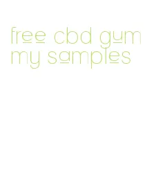 free cbd gummy samples