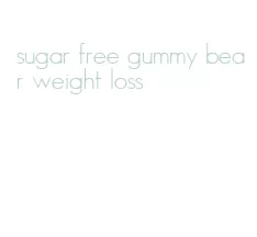 sugar free gummy bear weight loss